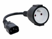 QOLTEC 53907 Adapter IEC 320 C14 FRENCH 0.15m QOLTEC