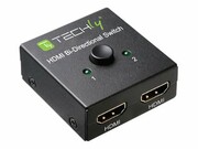TECHLY Dwukierunkowy 2-portowy przełącznik HDMI 2.0 2x1 lub 1x2 4K 60Hz TECHLY