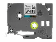 QOLTEC Tape for BROTHER TZe-221 9mm x 8m White / Black overprint QOLTEC