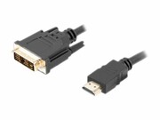 LANBERG CA-HDDV-10CC-0018-BK Lanberg kabel HDMI -> DVI-D(18+1) M/M Single Link, czarny 1,8m LANBERG