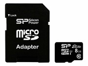 SILICON POWER Elite Micro SDHC 8GB class 10 UHS-1 U1 + Adapter SILICON POWER
