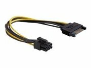 DELOCK 82924 Delock kabel SATA zasilający (M)-> PCI Express 6-pin, 0,21m DELOCK