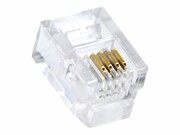 GEMBIRD MP-6P4C/100 Gembird wtyk telefoniczny RJ11 (100 sztuk) 6P4C (4-pin) GEMBIRD
