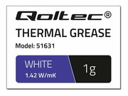 QOLTEC 51631 Qoltec Pasta termoprzewodząca 1.42 W/m-K 1g Biała QOLTEC