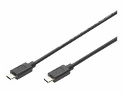 DIGITUS Kabel połączeniowy USB 2.0 HighSpeed Typ USB C/USB C M/M czarny 1m ASSMANN ELECTRONIC