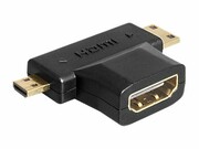 DELOCK 65446 Delock Adapter HDMI (F) -> HDMI-C mini (M) + HDMI-D micro (M) DELOCK