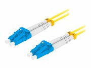 LANBERG fiber optic patchcord SM LC/UPC-LC/UPC duplex 1m LSZH g657a1 3.0mm yellow LANBERG