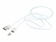 GEMBIRD CC-USB2-AMUCMM-1M Gembird kabel USB-C magnetyczny, blister, srebrny, 1m GEMBIRD