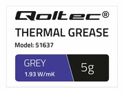 QOLTEC 51637 Qoltec Pasta termoprzewodząca 1.93 W/m-K 5g szary QOLTEC