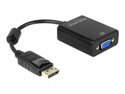 DELOCK 61848 Delock adapter Displayport(M) -> VGA(F) 15pin, 12.5 cm DELOCK