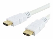 TECHLY Kabel monitorowy HDMI-HDMI M/M 1.4 Ethernet 3D 4K, 3m, biały TECHLY