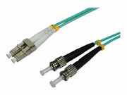 INTELLINET Patchcord światłowodowy OM3 50/125 MM ST-LC Duplex 1m INTELLINET