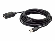 TECHLY Kabel Przedłużacz Aktywny USB 2.0 A-A M/F 5m Czarny TECHLY