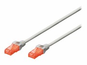 DIGITUS DK-1612-005 Kabel Digitus patch cord UTP, CAT.6, szary, 0,5m, 15 LGW DIGITUS