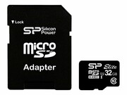 SILICON POWER memory card Micro SDHC 32GB Class 10 + Adapter SILICON POWER