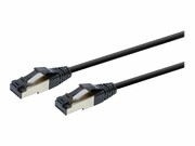 GEMBIRD PP8-LSZHCU-BK-0.5M S/FTP Cat. 8 LSZH patch cord black 0.5m GEMBIRD