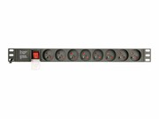 GEMBIRD Listwa RACK 8 gniazd PL 1U 10A 3m złacze C14 GEMBIRD
