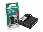 DIGITUS DA-70217 DIGITUS HUB/Koncentrator mini 4-portowy USB 2.0 SuperSpeed, pasywny, czarny DIGITUS