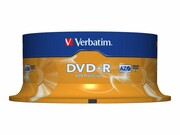 VERBATIM 43522 Verbatim DVD-R cake box 25 4.7GB 16x matte silver VERBATIM