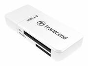 TRANSCEND TS-RDF5W Transcend card reader USB 3.1 Gen 1 SD/microSD white TRANSCEND