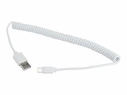 GEMBIRD CC-mUSB2C-AMBM-6 kabel micro USB 2.0 AM-Micro Spirala 1.8m czarny GEMBIRD