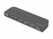 DIGITUS KVM Switch 4x1 DP DP/HDMI Out USB 4Kx2K 60Hz DIGITUS