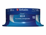 VERBATIM 43837 BluRay BD-R Single layer DATALIFE VerbatimSpindle 25 25GB 6x VERBATIM