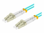 LANBERG fiber optic patchcord MM LC/UPC-LC/UPC duplex 2m LSZH om3 50/125 3.0mm aqua LANBERG