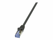 LOGILINK CQ4113S LOGILINK - Patchcord kat.6A/7, 600MHz S/FTP PIMF PrimeLine czarny 20,00m LOGILINK
