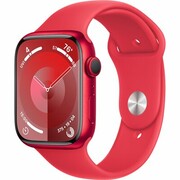 APPLE Watch 9 GPS 45mm koperta z aluminium (czerwony) + pasek sportowy M/L (czerwony)