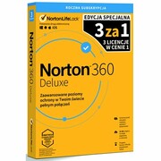 Antywirus NORTON 360 Deluxe 25GB 3 URZĄDZENIA 1 ROK Kod aktywacyjny