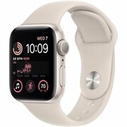 APPLE Watch SE 2gen GPS 40mm koperta z aluminium (księżycowa poświata) + pasek sportowy (księżycowa poświata)