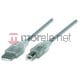 Kabel USB Manhattan USB 2.0 A-B M/M 3m srebrny (340458) Darmowy odbiór w 26 miastach!