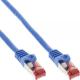InLine Patchcord S/FTP, PiMF, Cat.6, 250MHz, PVC, CCA, niebieski 0.25m (76122B) Darmowy odbiór w 26 miastach!