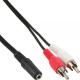 Kabel InLine Minijack 3.5 - RCA (Cinch) x2 0.2m Czarny (89940L) Darmowy odbiór w 26 miastach!