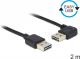 Kabel USB Delock Przedłużacz USB-A kątowy 2m (83465) Szybka dostawa! Darmowy odbiór w 26 miastach!