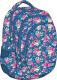 MAJEWSKI Plecak 4-komory FLOWERS NAVY BLUE BP6 Darmowy odbiór w 26 miastach!