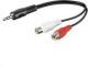 Kabel MicroConnect Minijack 3.5 - RCA (Cinch) x2 Czarny (AUDALHF02) Darmowy odbiór w 26 miastach!