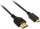 Kabel InLine HDMI - Micro HDMI 0.5m Czarny (17555D) Darmowy odbiór w 26 miastach!