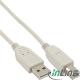 Kabel USB InLine USB A/B, 1.8m, Szary (34518L) Darmowy odbiór w 26 miastach!