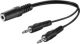 Kabel Goobay Minijack 3.5 - Minijack 3.5 x2 (gniazdo - wtyk) 0.2m Czarny (50472) Darmowy odbiór w 26 miastach!