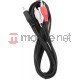 Kabel Gembird Minijack 3.5 - RCA (Cinch) x2 2.5m Czarny (CCA4582.5M) Darmowy odbiór w 26 miastach!