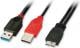 Kabel USB LINDY Kabel zasilający 2x USB - micro USB, 3.0, 0.5m (31115) Darmowy odbiór w 26 miastach!