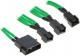 BitFenix Rozgałęźnik 4pin Molex na 3x 3-Pin 20cm - opływowy zielono czarny (BFA-MSC-M33F12VGK-RP) Darmowy odbiór w 26 miastach!