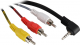 Kabel Goobay Minijack 3.5 - RCA (Cinch) x3 1.5m Czarny (50209) Darmowy odbiór w 26 miastach!