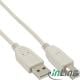 Kabel USB InLine USB A/B 1.8m, Szary (34518A) Darmowy odbiór w 26 miastach!