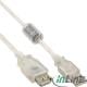 Kabel USB InLine Ferrytowy USB A/A, 1m, Przezroczysty (34610Q) Darmowy odbiór w 26 miastach!
