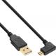 Kabel USB InLine Micro USB 2.0 USB Type A na Micro-B kątowy czarny 0.5m (31705T) Darmowy odbiór w 26 miastach!