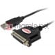 Kabel USB Unitek USB 1.1 - LPT Czarny Y-121 Darmowy odbiór w 26 miastach!