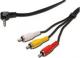Kabel PremiumCord Minijack 3.5 - RCA (Cinch) x3 1.5m Czarny (kjack4cin) Darmowy odbiór w 26 miastach!